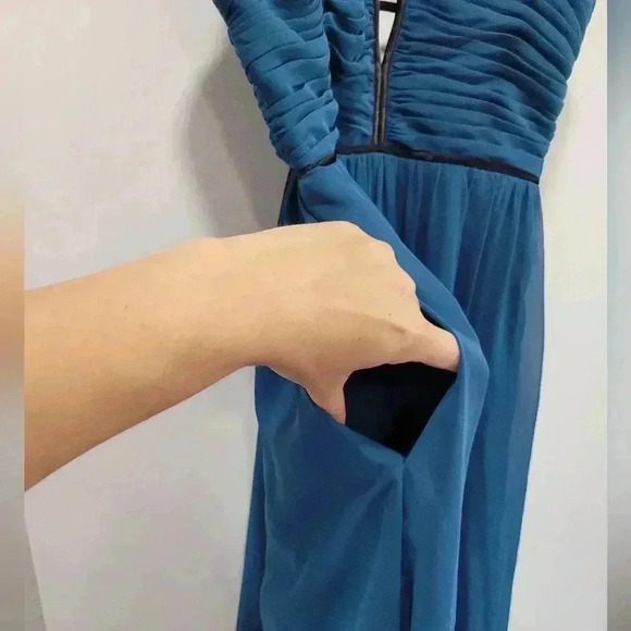 Hailey by Adrianna Papell Strapless Gown - Picture 7 of 8